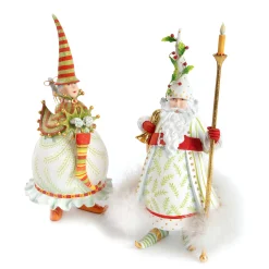 MacKenzie-Childs Patience Brewster Dash Away Candlelight Santa Figure* Room Accents