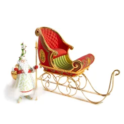 MacKenzie-Childs Patience Brewster Dash Away Candlelight Santa Figure* Room Accents