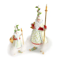 MacKenzie-Childs Patience Brewster Dash Away Candlelight Santa Figure* Room Accents