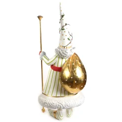 MacKenzie-Childs Patience Brewster Dash Away Candlelight Santa Display Figure* Room Accents