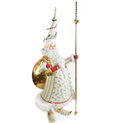 MacKenzie-Childs Patience Brewster Dash Away Candlelight Santa Display Figure* Room Accents