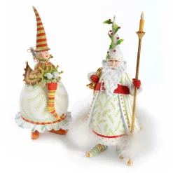 MacKenzie-Childs Patience Brewster Dash Away Mrs. Santa Figure* Room Accents