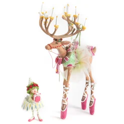 MacKenzie-Childs Patience Brewster Dash Away Dancer Reindeer Figure* Room Accents