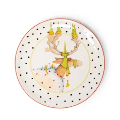 MacKenzie-Childs Patience Brewster Dash Away Dessert Plates - Set Of 4* Dinnerware & Flatware