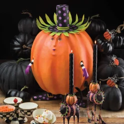 MacKenzie-Childs Patience Brewster Gourdon Pumpkin Display Figure* Room Accents