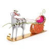 MacKenzie-Childs Patience Brewster Jingle Bells Sleigh With Shoe Figure* Room Accents