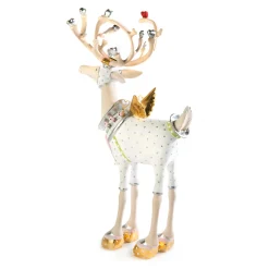 MacKenzie-Childs Patience Brewster Moonbeam Cupid Reindeer Figure* Room Accents