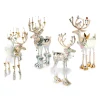 MacKenzie-Childs Patience Brewster Moonbeam Reindeer Figure Set-A* Room Accents