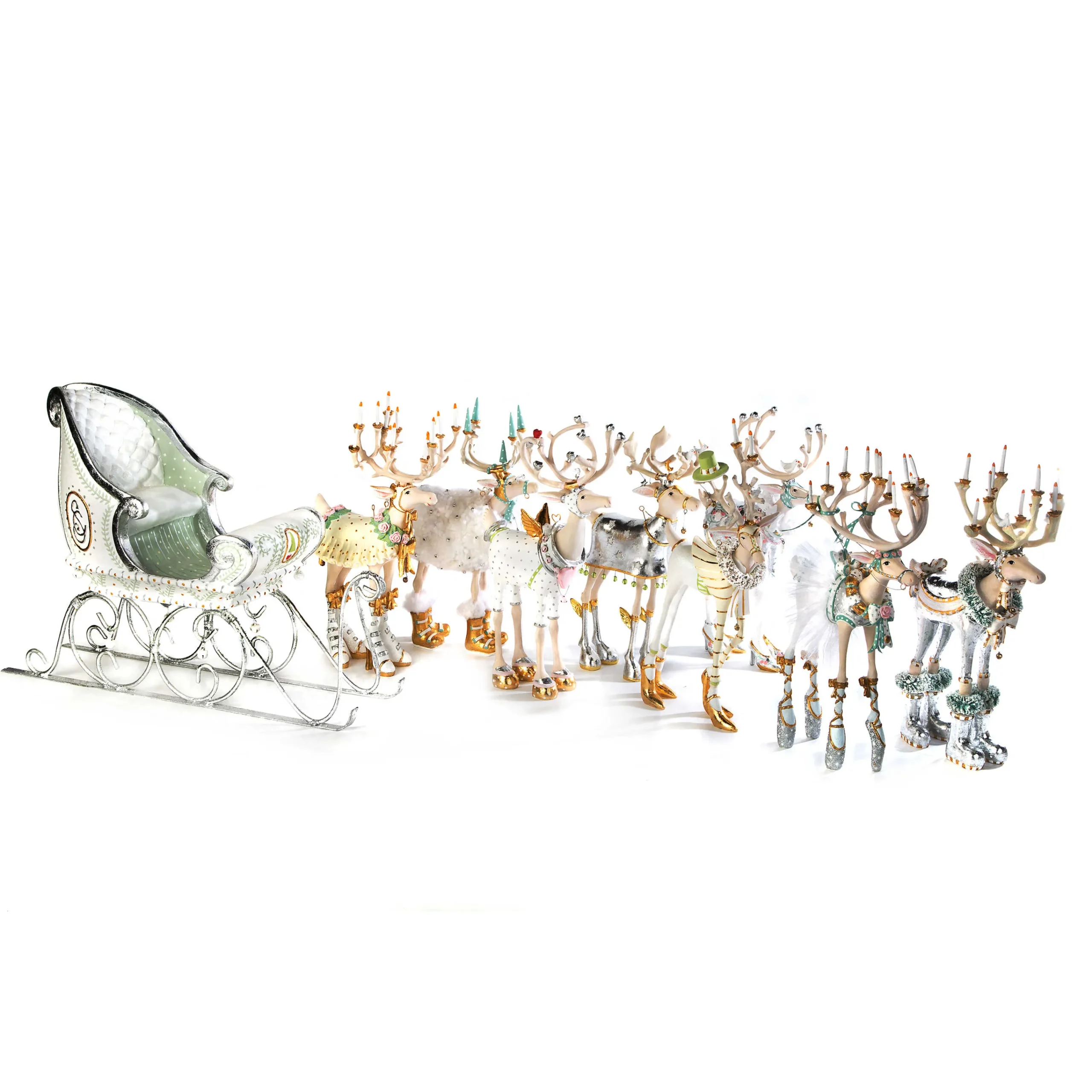 MacKenzie-Childs Patience Brewster Moonbeam Sleigh Figure* Room Accents