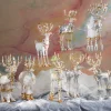 MacKenzie-Childs Patience Brewster Moonbeam Blitzen Reindeer Figure* Room Accents
