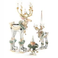 MacKenzie-Childs Patience Brewster Moonbeam Dasher Reindeer Figure* Room Accents