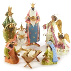 MacKenzie-Childs Patience Brewster Nativity World Praying Angel Figure* Room Accents