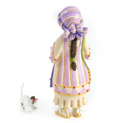 MacKenzie-Childs Patience Brewster Nativity Piping Girl With Kitten Figures* Room Accents