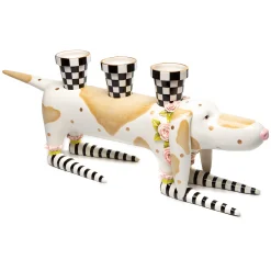 MacKenzie-Childs Patience Brewster Rosy Hound Planter* Pots & Planters