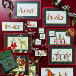 MacKenzie-Childs Patience Brewster Season'S Greetings! Cork Back Placemats - Set Of 4* Table Accessories