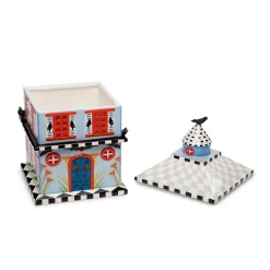 MacKenzie-Childs Patience Brewster Spooky House Cookie Jar* Kitchen Storage & Organization