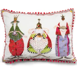 MacKenzie-Childs Patience Brewster Three Kings Lumbar Pillow* Pillows, Throws, & Cushions