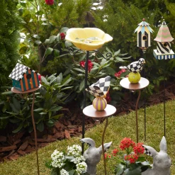 MacKenzie-Childs Persephone Birdhouse Garden Stake* Garden Accessories