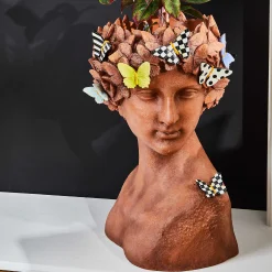 MacKenzie-Childs Persephone Bust Planter - Large* Pots & Planters