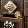 MacKenzie-Childs Petit Four Round Knob - Harlequin* Room Accents
