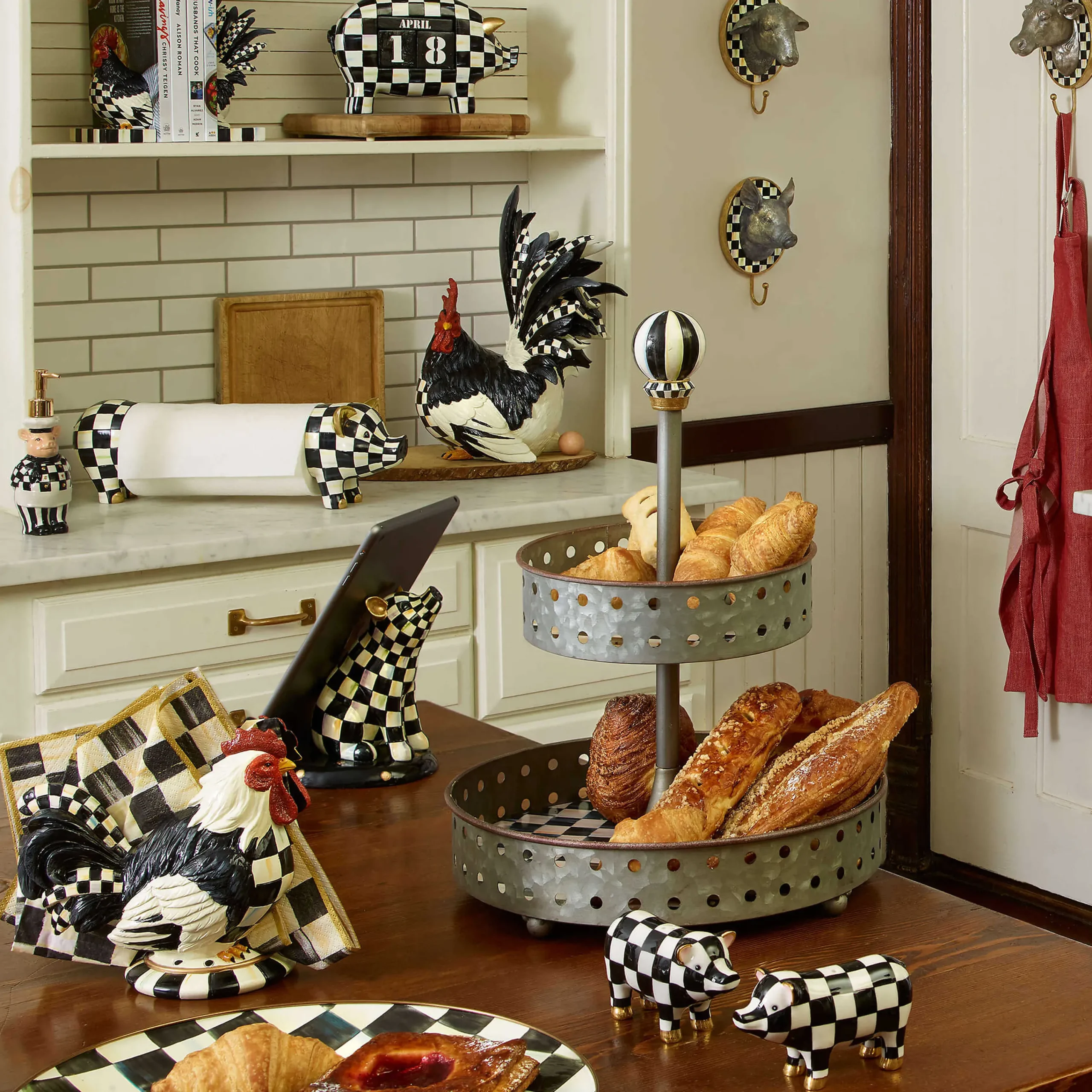 MacKenzie-Childs Pig Everlasting Calendar* Room Accents