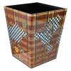 MacKenzie-Childs Plaiditudes Waste Bin* Room Accents