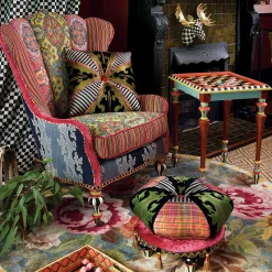 MacKenzie-Childs Portobello Road Footstool* Living Room