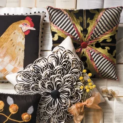 MacKenzie-Childs Portobello Road Square Pillow* Pillows, Throws, & Cushions