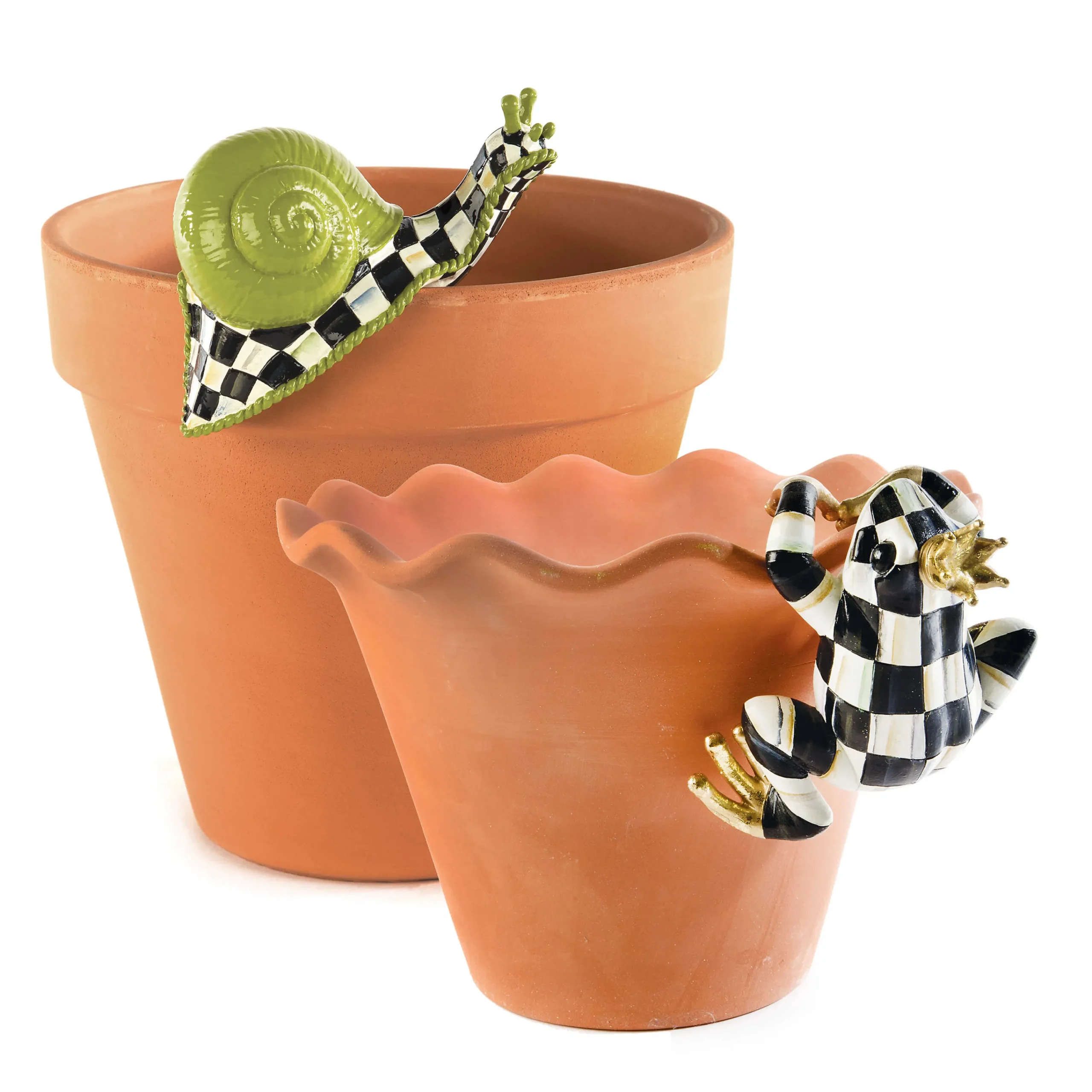 MacKenzie-Childs Pot Croaker Pot Climber* Pots & Planters