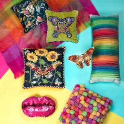 MacKenzie-Childs Pucker Up Pillow* Pillows, Throws, & Cushions