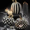MacKenzie-Childs Pyramid Candle Holders - Black & Pearl - Set Of 4* Candles & Fragrances