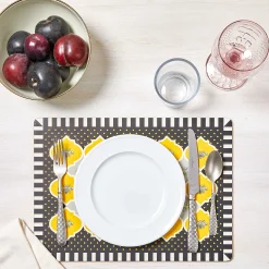 MacKenzie-Childs Queen Bee Cork Back Placemats - Set Of 4* Table Accessories