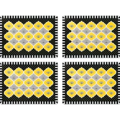 MacKenzie-Childs Queen Bee Cork Back Placemats - Set Of 4* Table Accessories