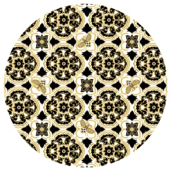 MacKenzie-Childs Queen Bee Indoor/ Outdoor Rug - 6' Round* Outdoor Rugs & Mats