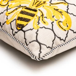 MacKenzie-Childs Queen Bee Outdoor Lumbar Pillow* Outdoor Decor