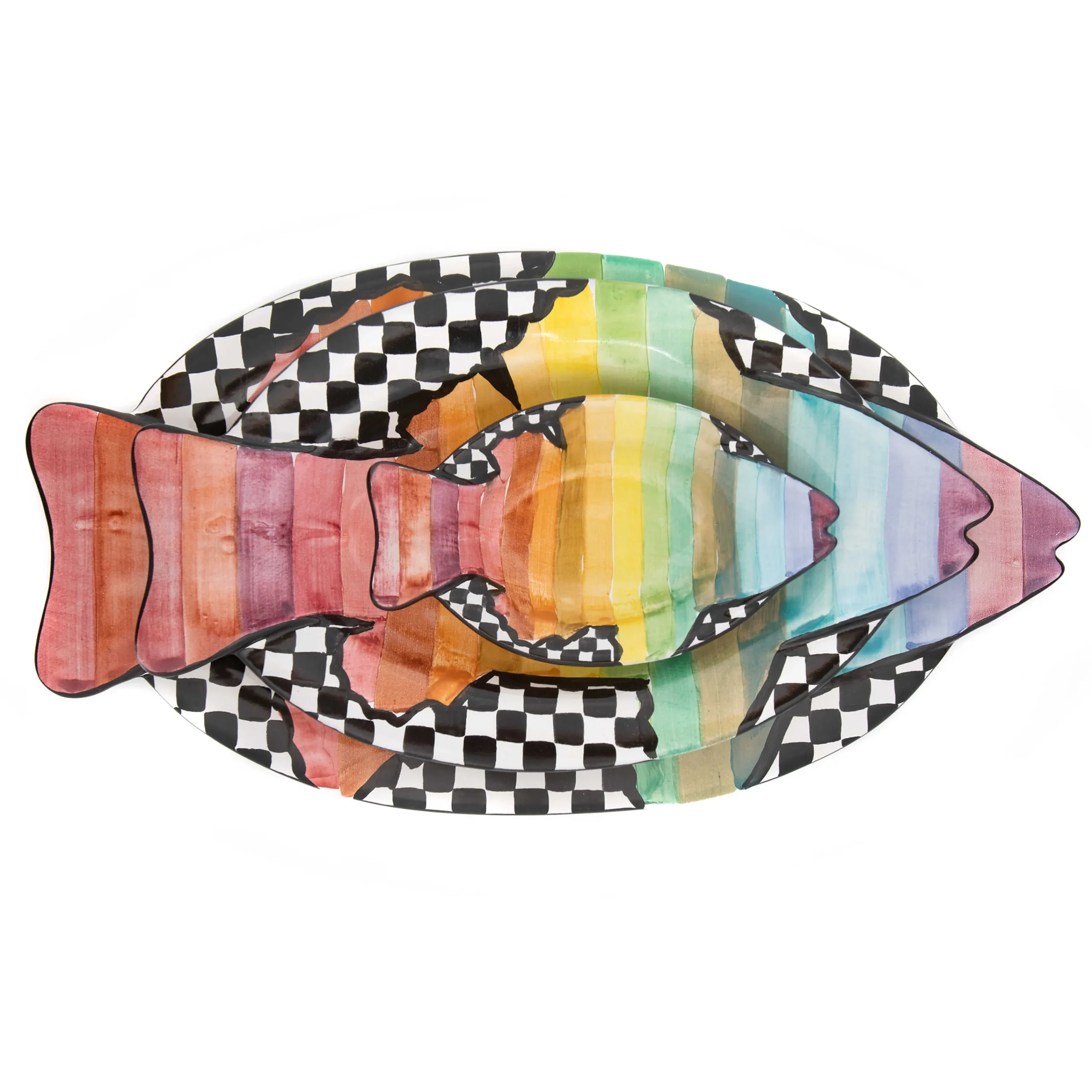 MacKenzie-Childs Rainbow Fish Dinner Platter* Outdoor Entertaining