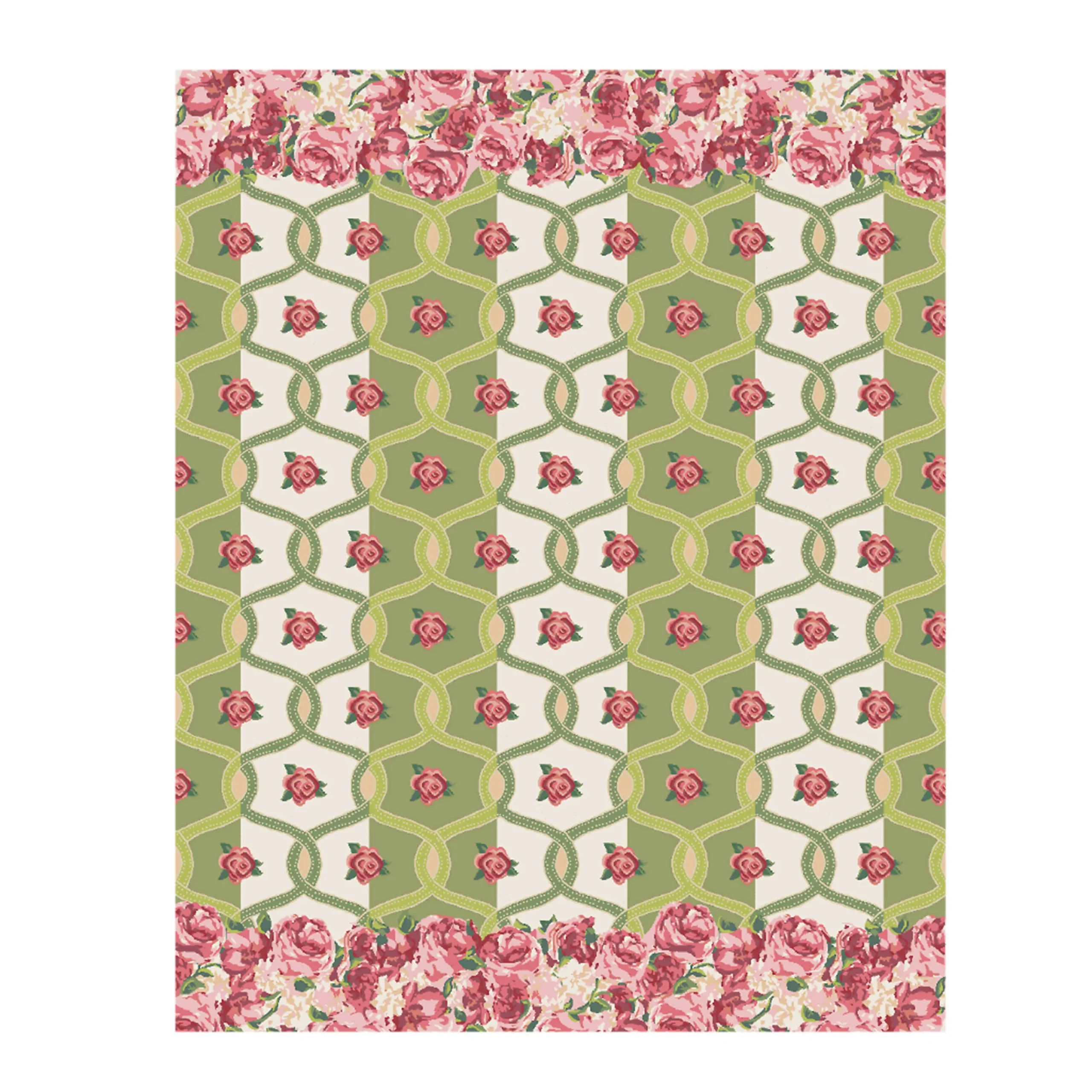 MacKenzie-Childs Really Rosy Rug - 8' X 10'* Rugs