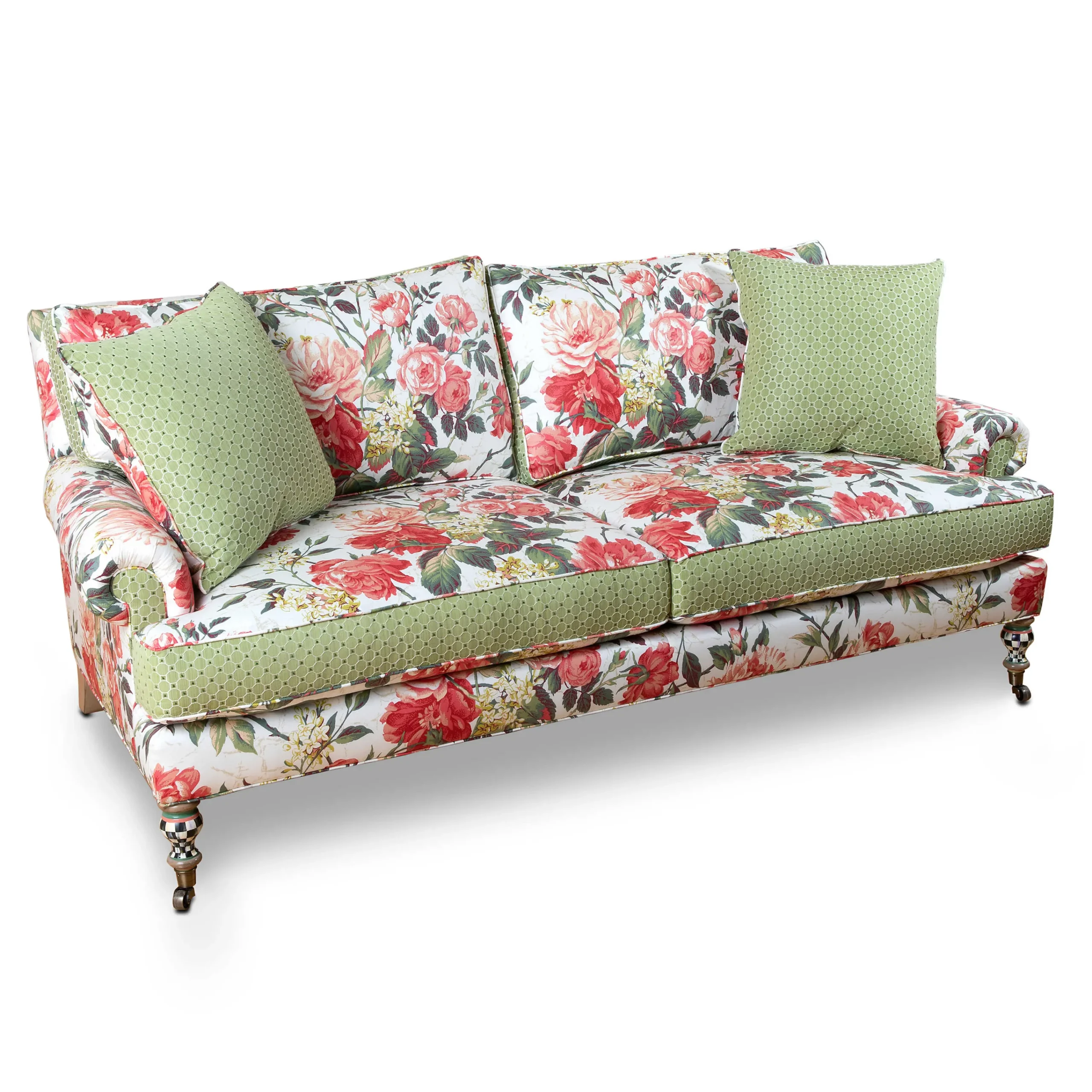 MacKenzie-Childs Really Rosy Sofa* Living Room