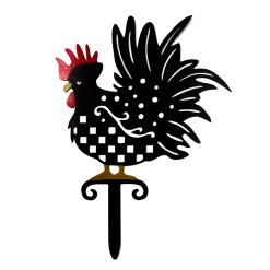 MacKenzie-Childs Rooster Lawn Stake* Garden Accessories