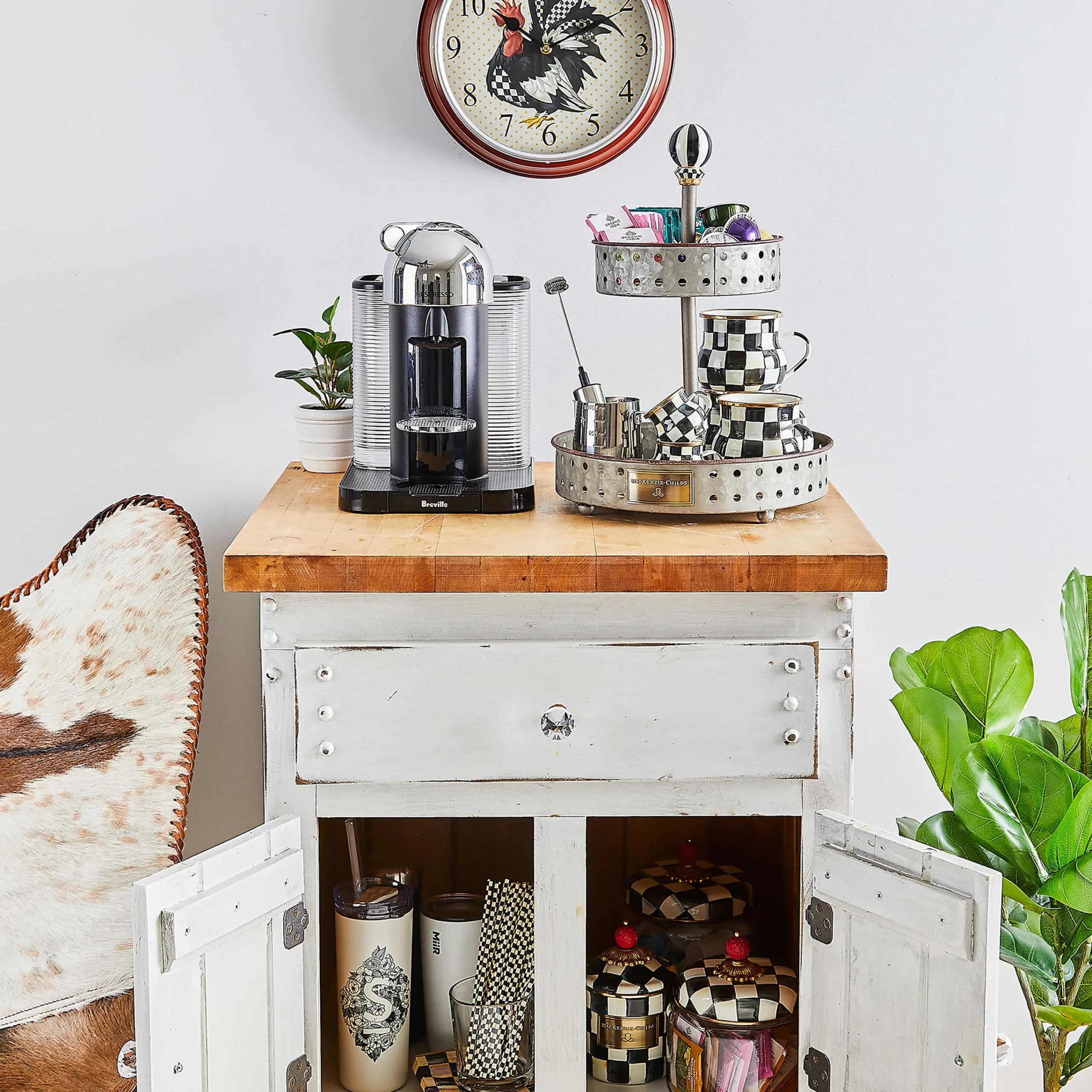 MacKenzie-Childs Rooster Wall Clock* Room Accents