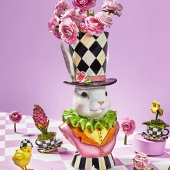 MacKenzie-Childs Rose Rabbit Planter* Pots & Planters