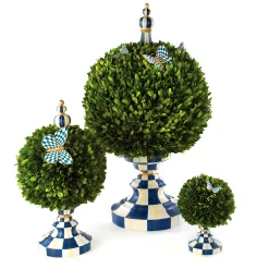 MacKenzie-Childs Royal Check Architect'S Centerpiece - Large* Greenery & Florals