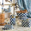 MacKenzie-Childs Royal Check Enamel Butter Box* Outdoor Entertaining