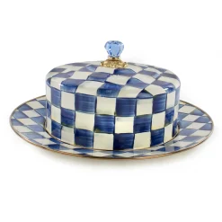 MacKenzie-Childs Royal Check Enamel Cake Carrier* Outdoor Entertaining