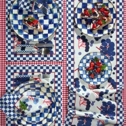 MacKenzie-Childs Royal Check Enamel Charger/Plate* Outdoor Entertaining