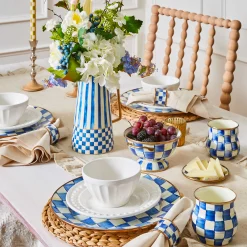 MacKenzie-Childs Royal Check Enamel Charger/Plate* Outdoor Entertaining