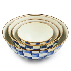 MacKenzie-Childs Royal Check Enamel Everyday Bowl - Large* Serveware