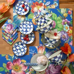 MacKenzie-Childs Royal Check Enamel Everyday Bowl* Outdoor Entertaining