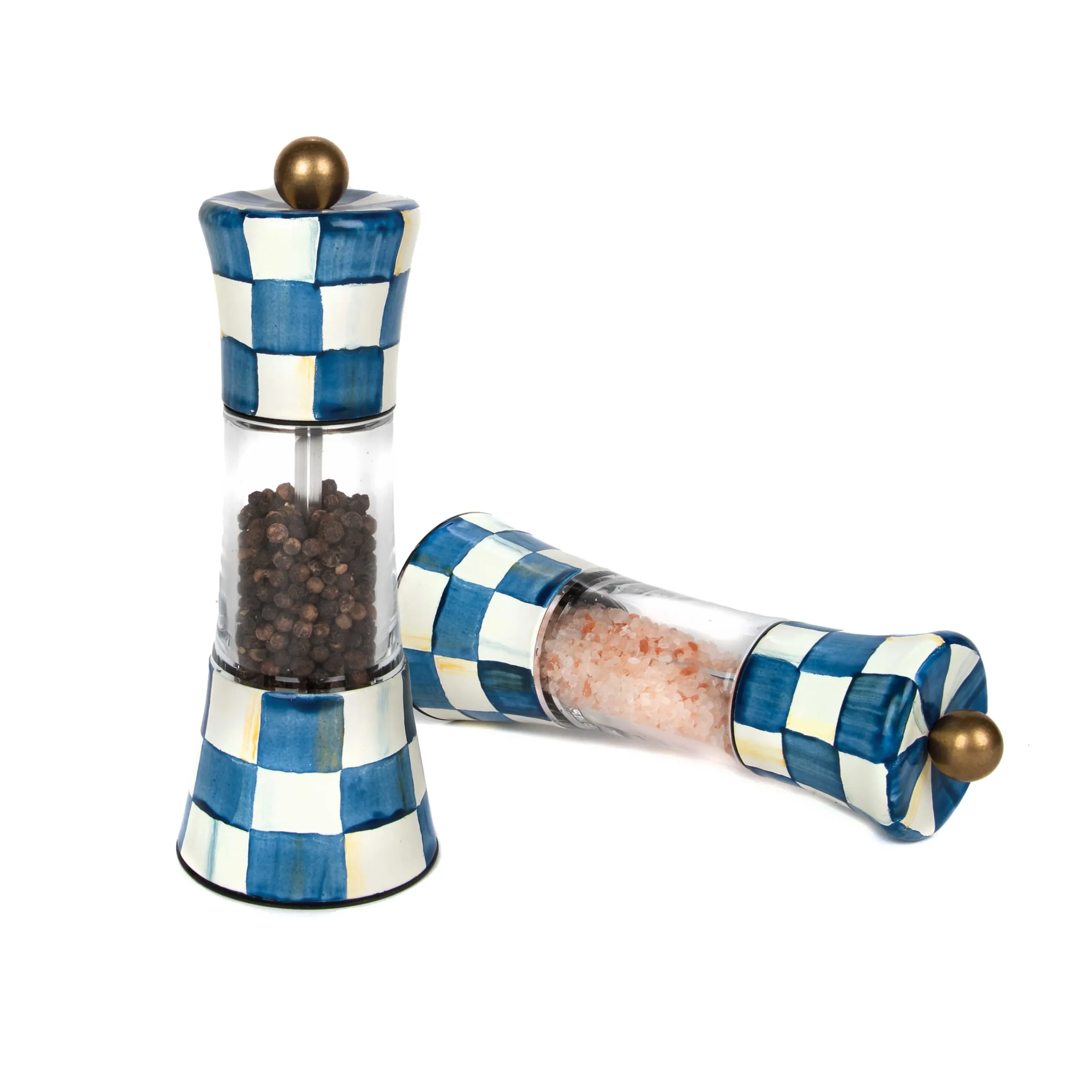 MacKenzie-Childs Royal Check Enamel Grinder* Outdoor Entertaining