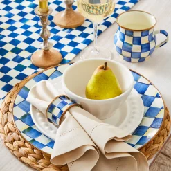 MacKenzie-Childs Royal Check Enamel Mug* Outdoor Entertaining